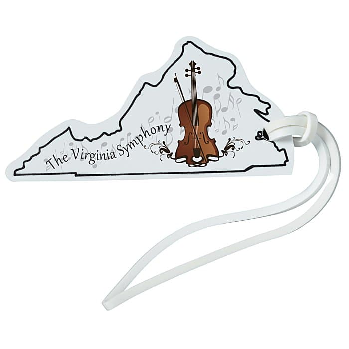 Soft Vinyl Full Color Luggage Tag - Virginia