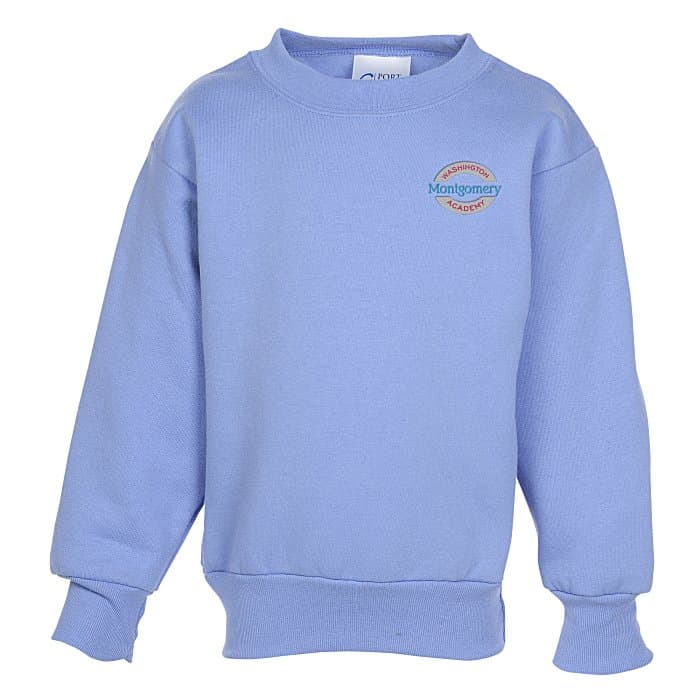 Fashion Crewneck Sweatshirt – Youth – Embroidered