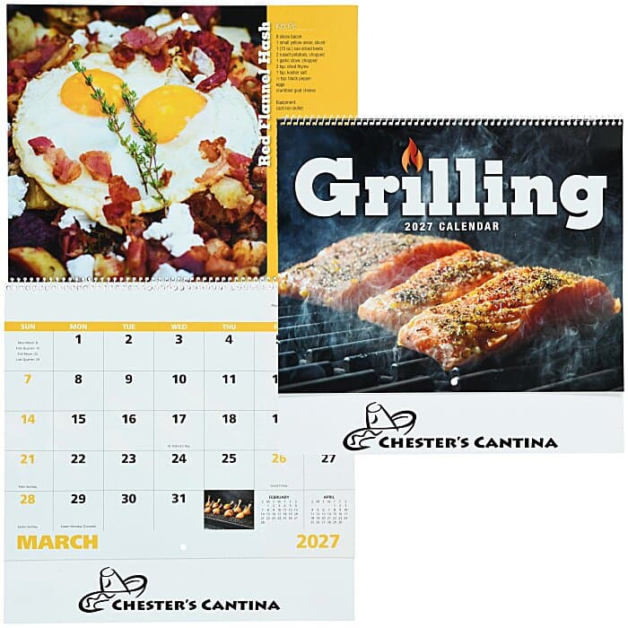 Grilling Wall Calendar - Spiral