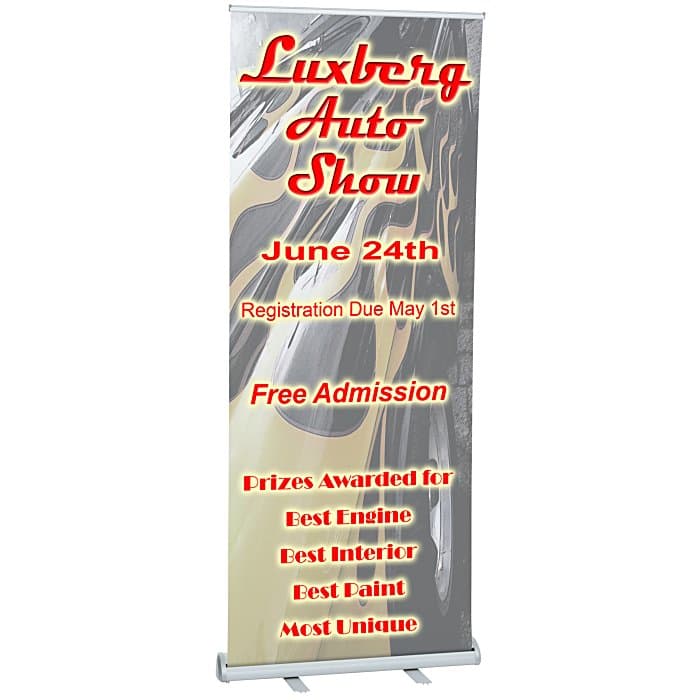 Value Polypropylene Retractable Banner Display - 31-1/2 inches