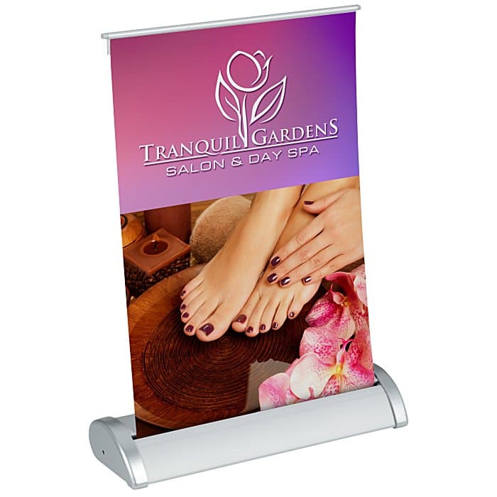 Breeze Tabletop Retractable Banner Display - 8 inches
