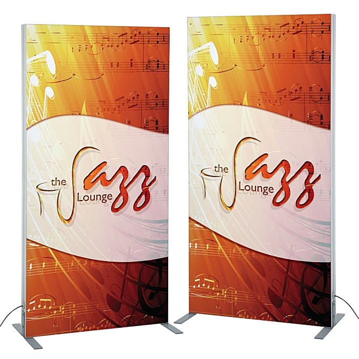 Vector Light Box Banner Stand - 36 inches - Two Sided