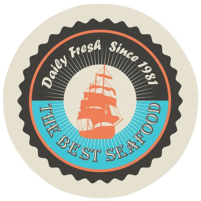 Pulpboard Coaster - 4 inches Round - 2.695 mil. - Full Color
