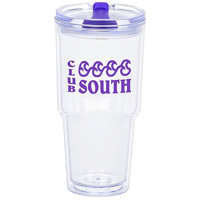 Clearly Acrylic Travel Tumbler - 24 oz