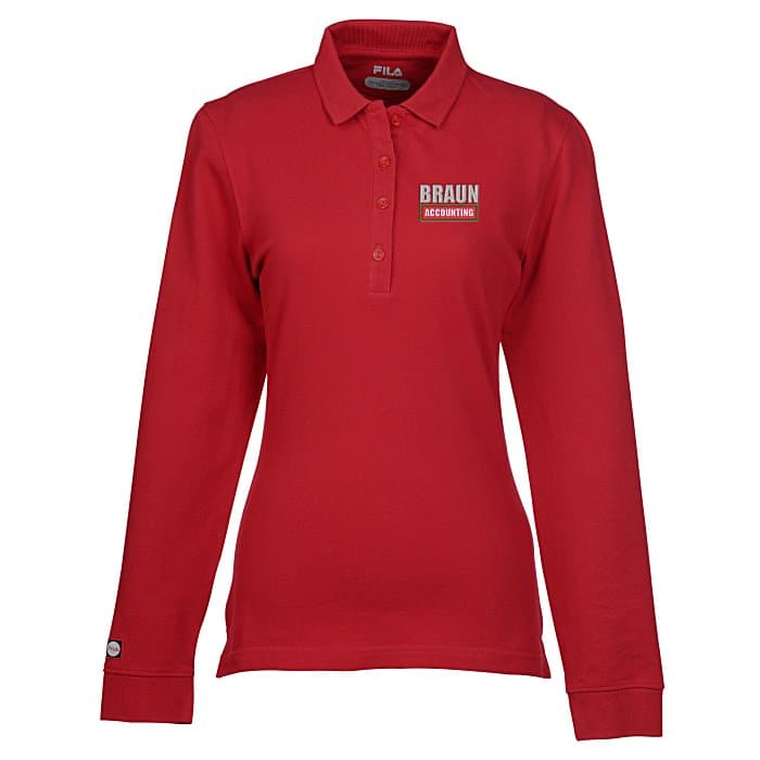 FILA Meridian Long Sleeve Polo - Ladies'