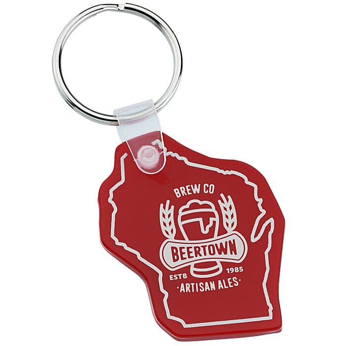 Wisconsin Soft Keychain - Opaque