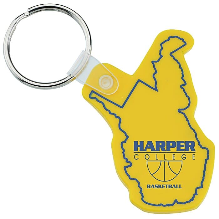 West Virginia Soft Keychain - Opaque