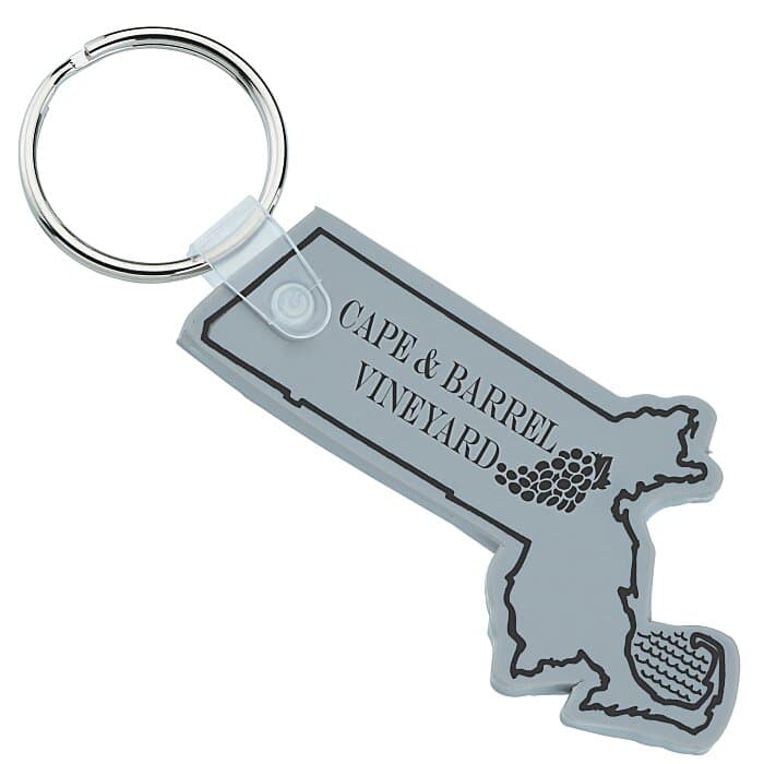 Massachusetts Soft Keychain - Opaque