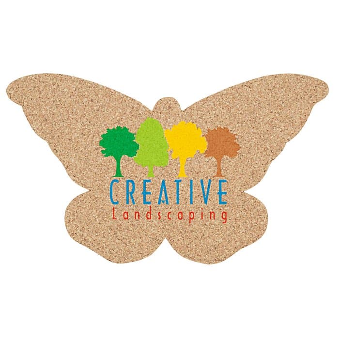 Cork Coaster - Butterfly - Full Color