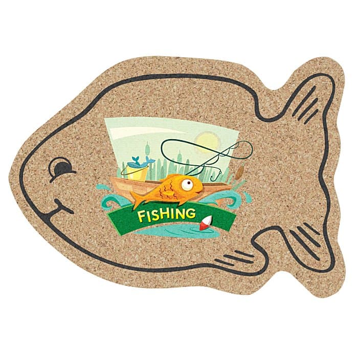 Cork Coaster - Fish - Full Color
