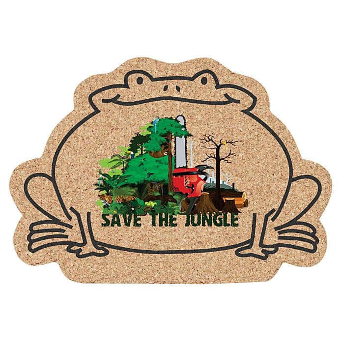 Cork Coaster - Frog - Full Color