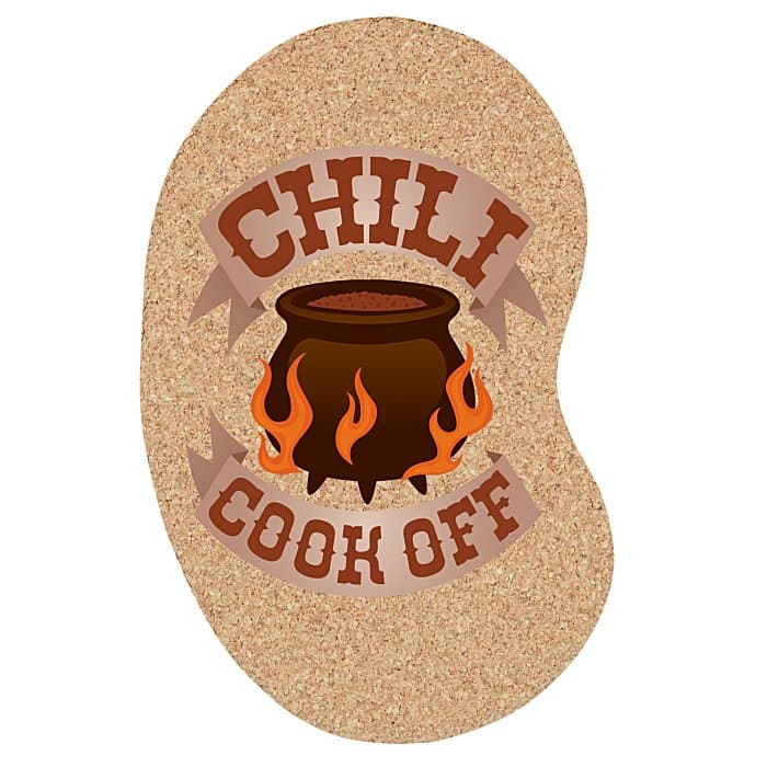 Cork Coaster - Kidney - Full Color