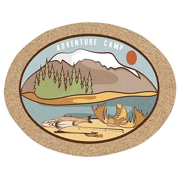 Cork Coaster - Oval - Full Color