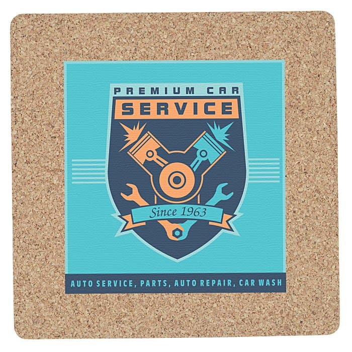 Cork Coaster - Square - Full Color