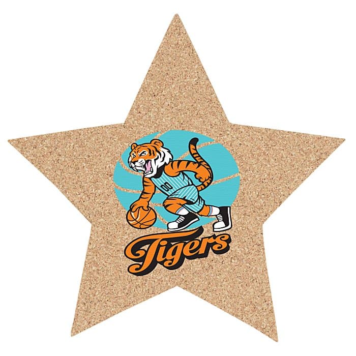Cork Coaster - Star - Full Color
