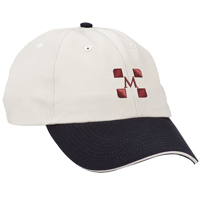 Brushed Cotton Twill Sandwich Cap - Two Tone