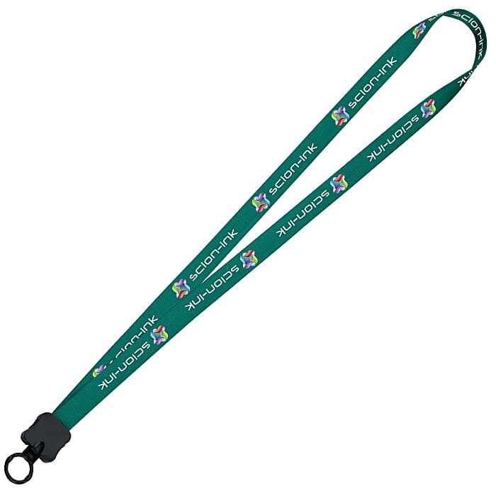 Dye-Sublimated Tubular Lanyard - 1/2 inches - 32 inches - Plastic O-Ring