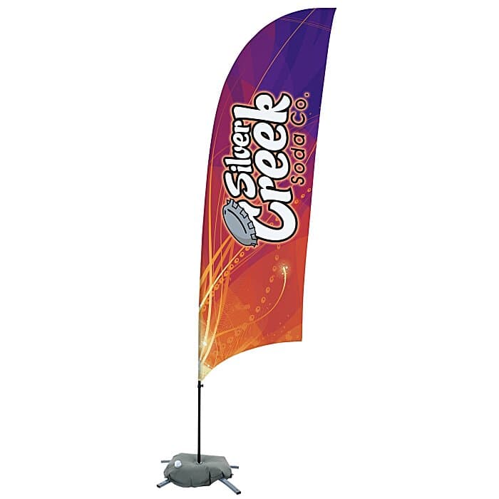 Indoor Value Razor Sail Sign - 10 1/2 feet - One Sided