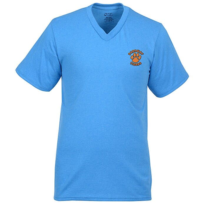 Port Classic 5.4-oz V-Neck T-Shirt - Men’s - Colors - Embroidered