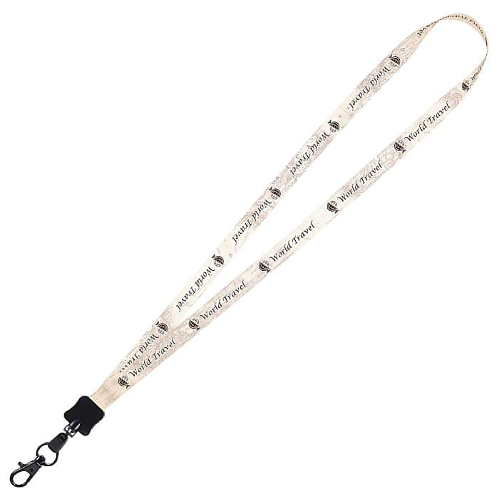 Dye-Sublimated Tubular Lanyard - 1/2 inches - 32 inches - Metal Lobster Claw
