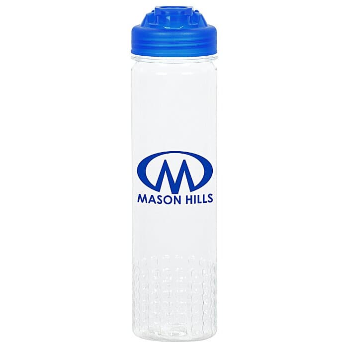 PolySure Out of the Block Water Bottle with Flip Lid - 24 oz - Clear