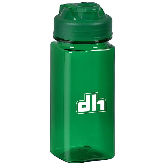 PolySure Squared-Up Water Bottle with Flip Lid - 16 oz