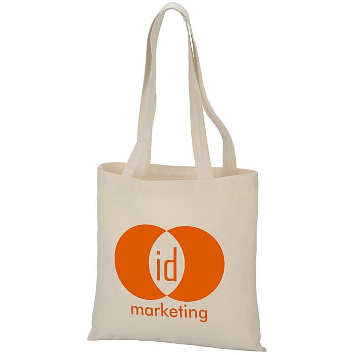 Main Squeeze 7 oz Flat Cotton Tote - 13 1/2 inches x 13 1/2 inches