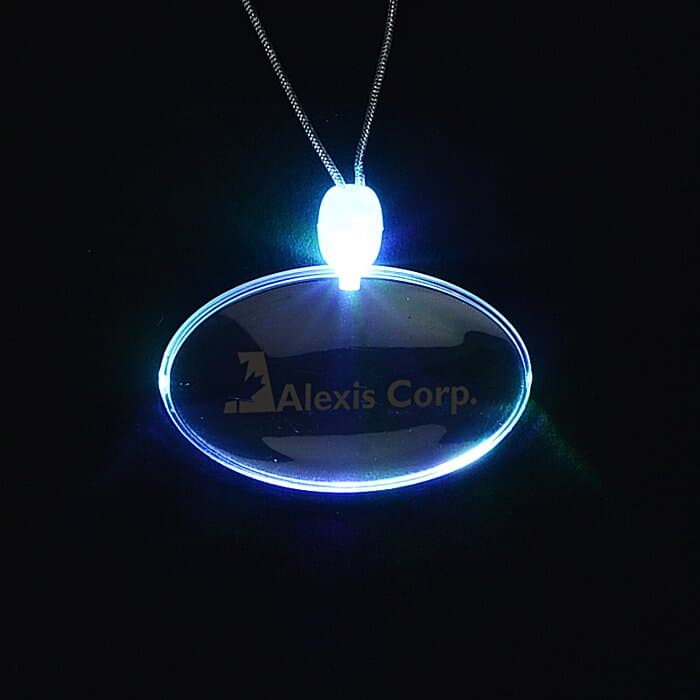 Light-Up Pendant Necklace - Oval