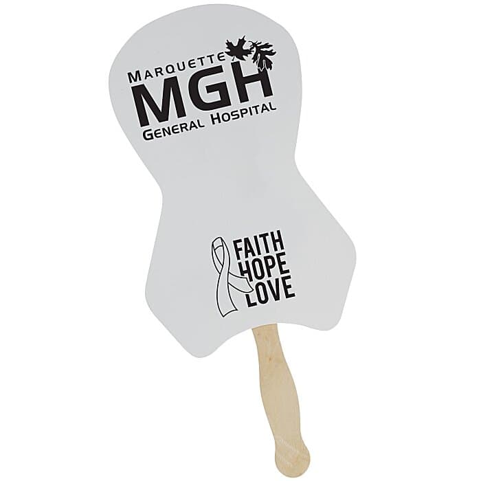 Hand Fan - Awareness Ribbon