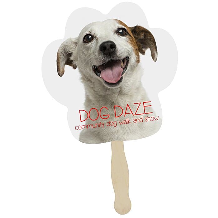 Hand Fan - Paw - Full Color