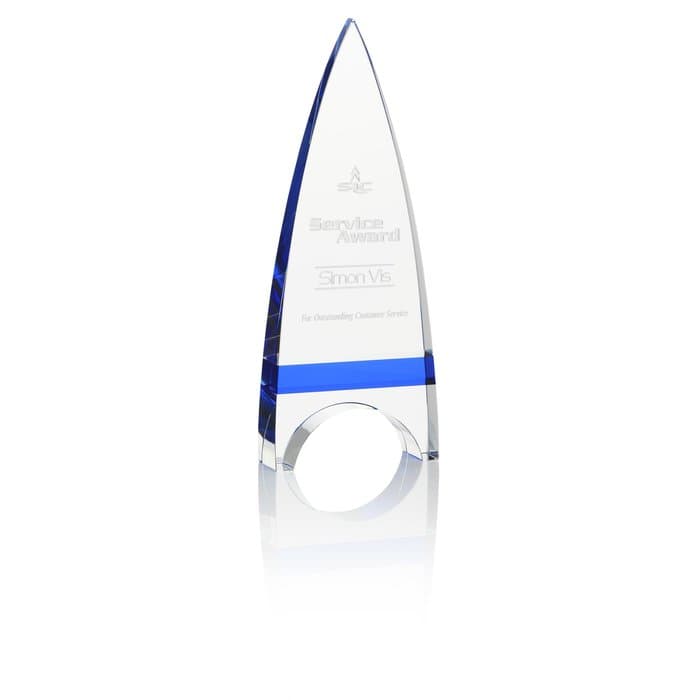 Crystal Crest Award - 9 inches
