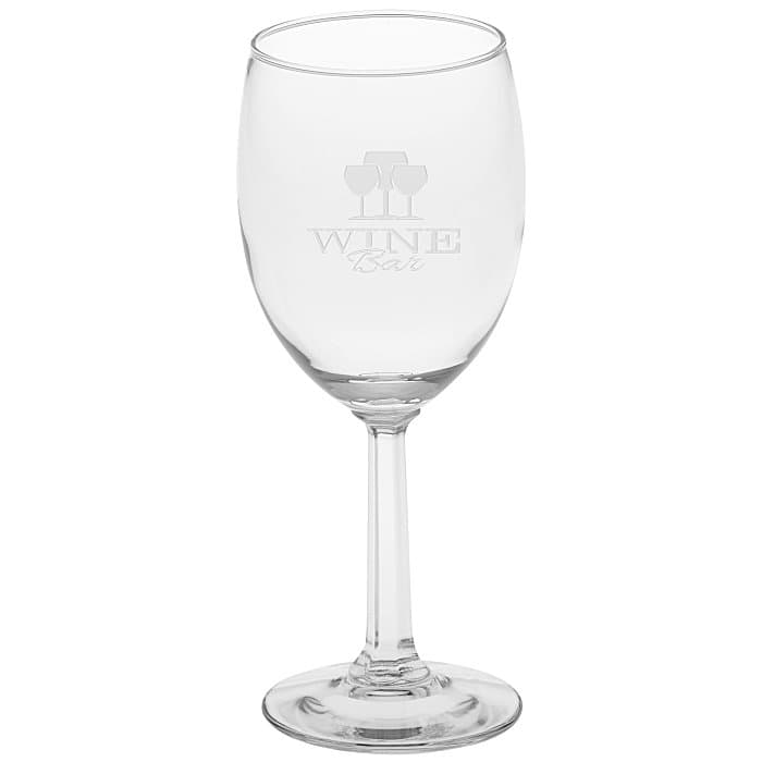 Napa Valley Optic Stem Wine Glass - 8 oz - Deep Etch