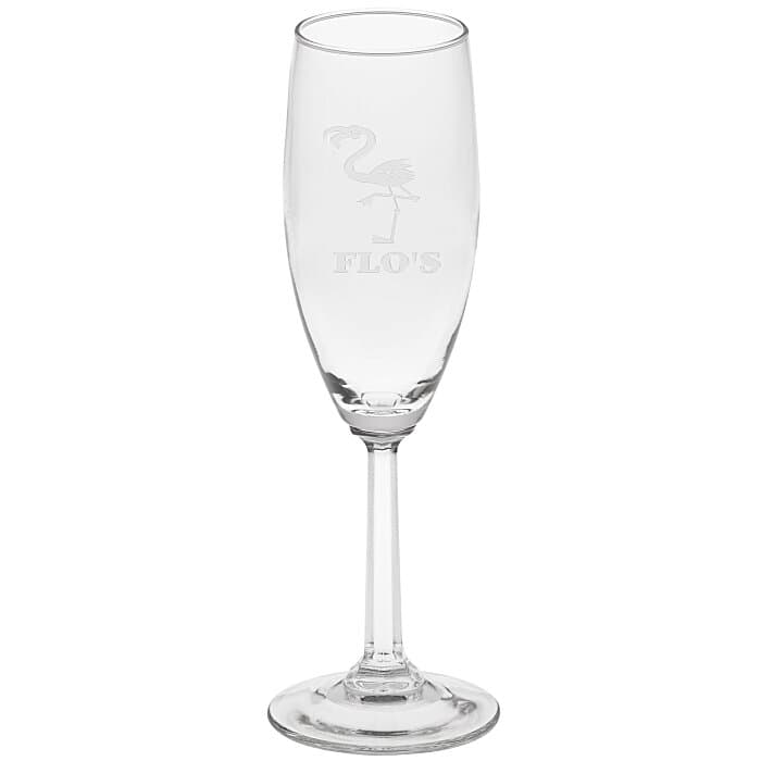 Napa Valley Optic Stem Flute - 6 oz - Deep Etch