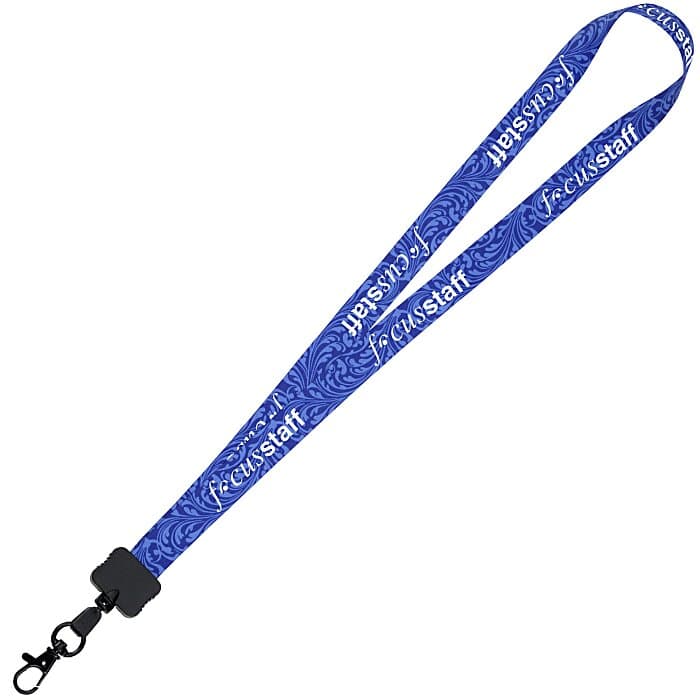 Dye-Sub Lanyard - 3/4 inches - 32 inches - Metal Lobster Claw - Damask