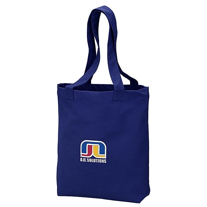 Peached 12-oz Cotton Tote - Embroidered