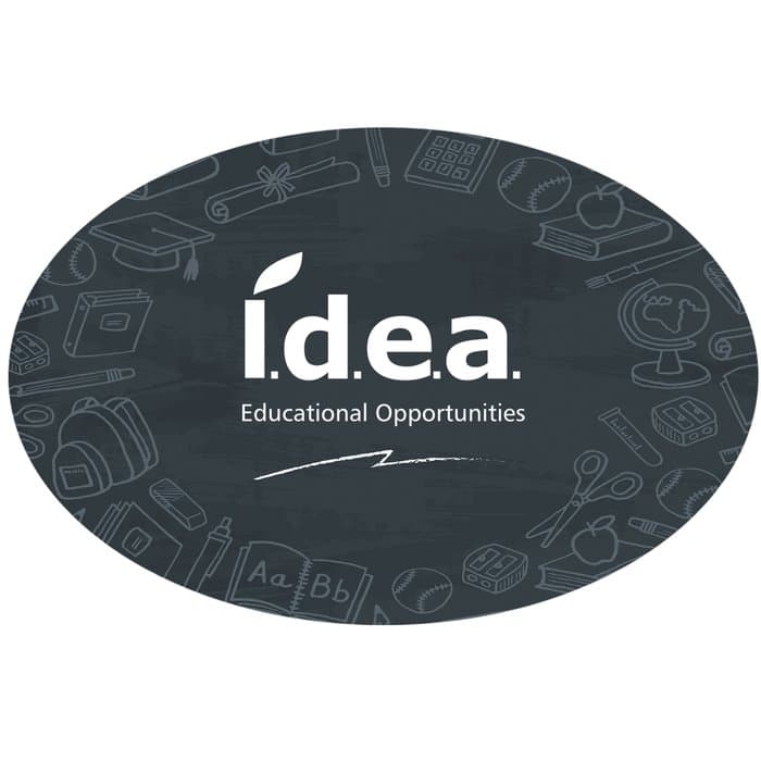 Full Color Static Decal - Oval - 3 inches x 4-1/2 inches