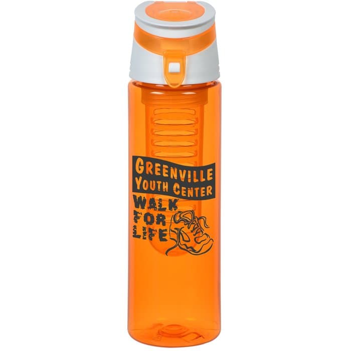 Colorful Bottle with Trendy Lid - 24 oz - Infuser
