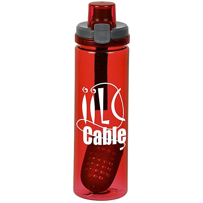Colorful Bottle with Locking Lid - 24 oz - Floating Infuser