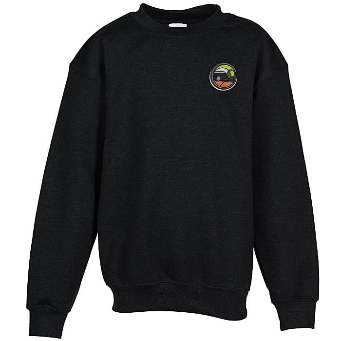 Gildan 8-oz Heavy Blend 50/50 Crew Sweatshirt - Youth - Embroidered
