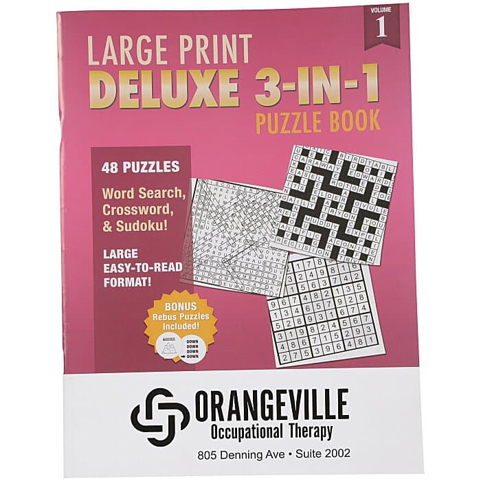 Deluxe Large Print Puzzle Book - Volume 1