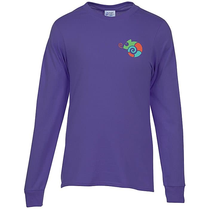 Port 50/50 Blend Long Sleeve T-Shirt - Embroidered