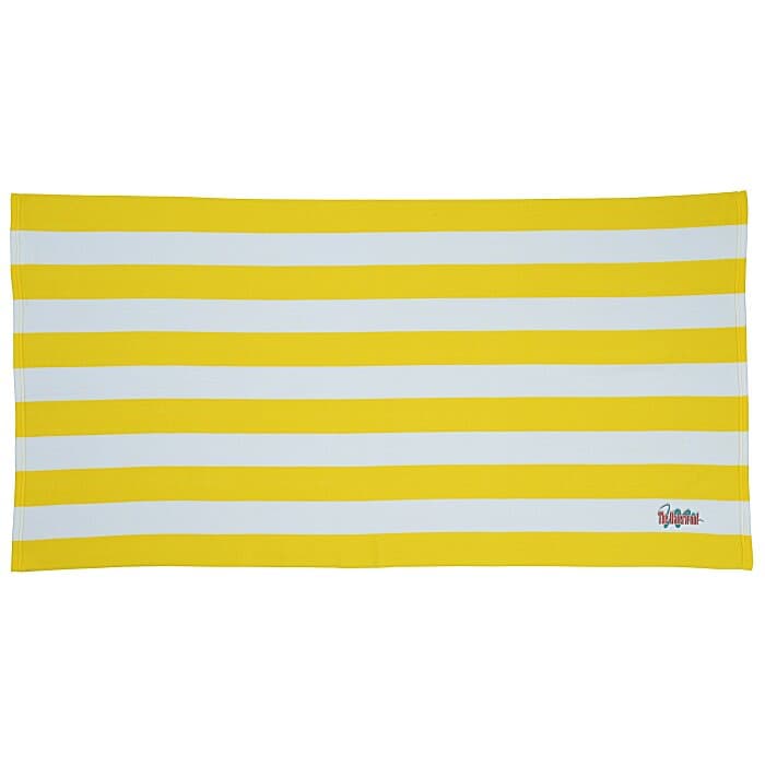 Cabana Striped Microfiber Beach Towel - 30 inches x 60 inches