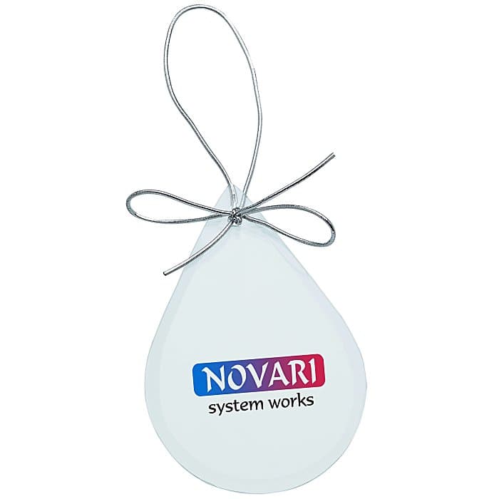 Jade Crystal Ornament - Teardrop - Full Color