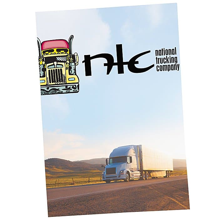 Full Color Paper Two-Pocket Mini Folder - 8 3/4 inches x 6 inches