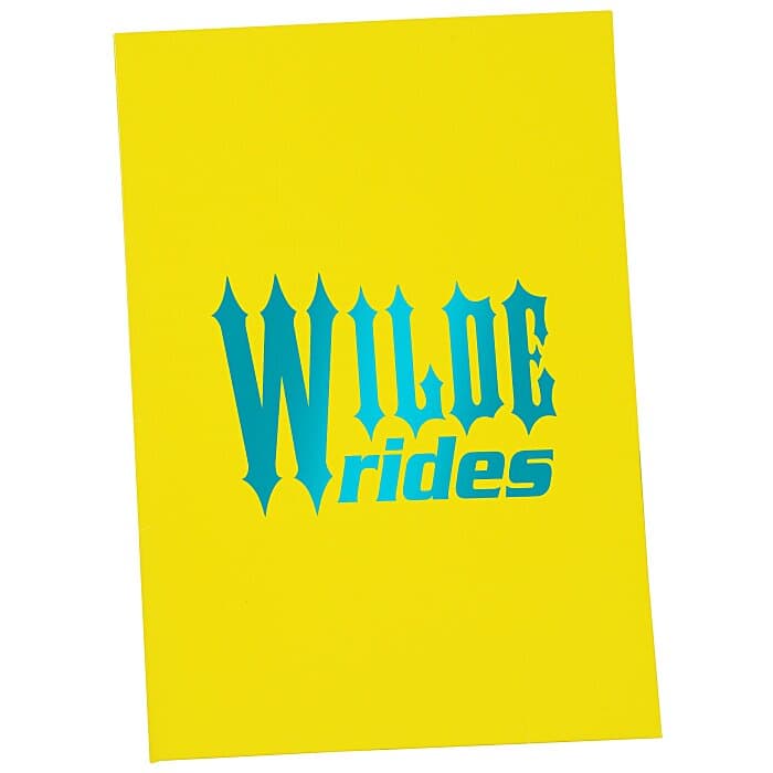 Gloss Paper Two-Pocket Mini Folder - 8 3/4 inches x 6 inches