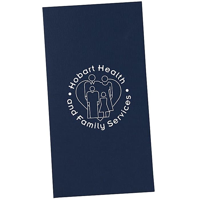 Linen Paper Two-Pocket Mini Folder - 9 1/2 inches x 5 inches