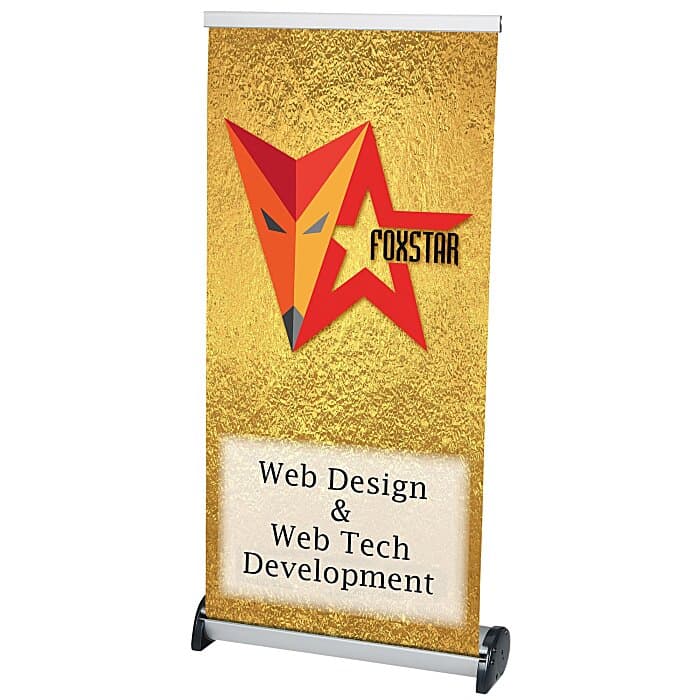 Phoenix Retractable Tabletop Banner Display - 17 inches