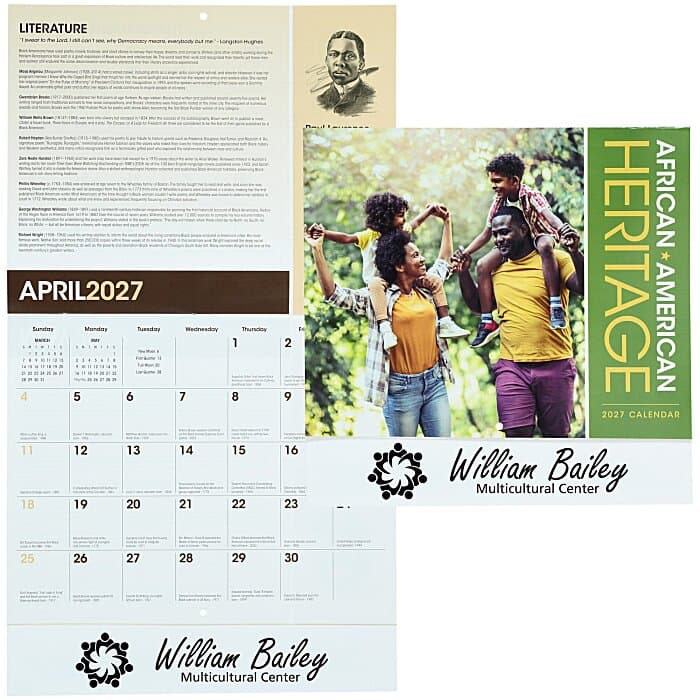 African-American Heritage Family Calendar