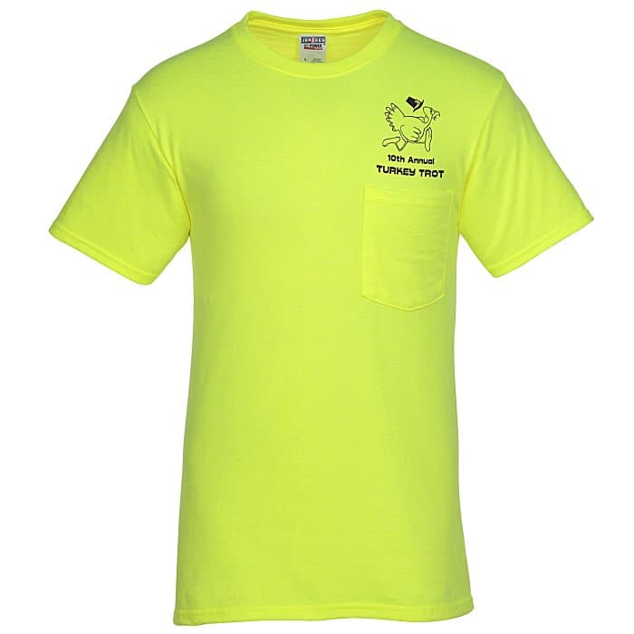 Jerzees Dri-Power 50/50 Pocket T-Shirt - Men's