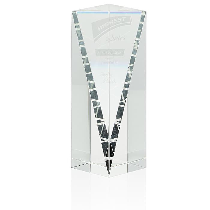 Conquest Crystal Tower Award - 6 inches